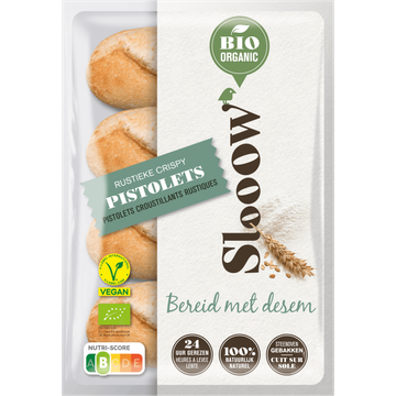 SlooOW Bio Organic Rustieke Crispy Pistolets 360 g