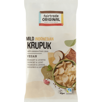 Fairtrade Original Mild Indonesian Krupuk 60 g