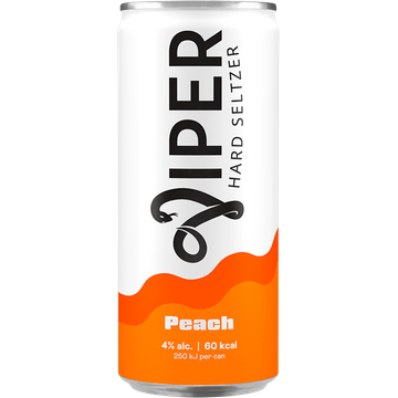 Viper Hard Seltzer Peach 250ML