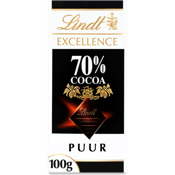 Lindt EXCELLENCE 70% Pure Chocoladereep 100g