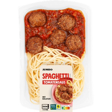 Jumbo Spaghetti Tomatensaus met Balletjes 450 g