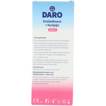 Daro 2-in-1 Kriebelhoest + Keelpijn 150m