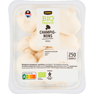 Jumbo Biologisch Champignons Middel 250 g