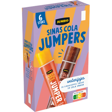 Jumbo Waterijsjes  Sinas Cola Jumpers 6 Stuks