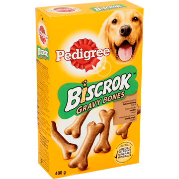 Pedigree Biscrok Gravy Bones - Hondensnacks - 400 g