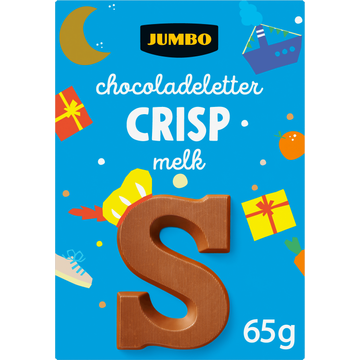 Jumbo Chocoladeletter Crisp Melk S 65 g