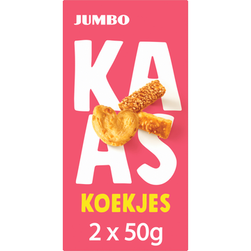 Jumbo Kaaskoekjes met Roomboter 2 x 50 g