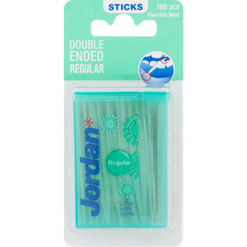 Jordan Sticks Fluoride Mint Double Ended Regular 100 Stuks