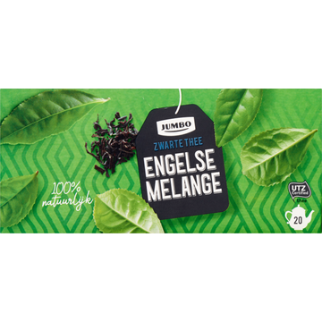 Jumbo Zwarte Thee Engelse Melange voor Pot 20 Stuks