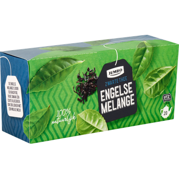 Jumbo Zwarte Thee Engelse Melange voor Pot 20 Stuks