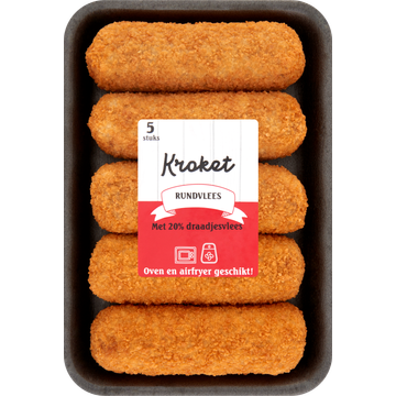 Ambachtelijke Snacks Rundvlees Kroket Oven 5 Stuks