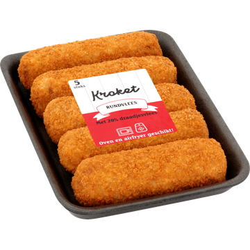 Ambachtelijke Snacks Rundvlees Kroket Oven 5 Stuks