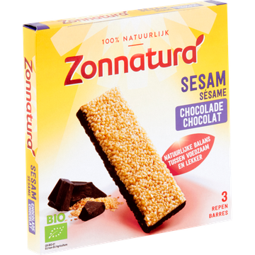 Zonnatura Sesam Chocolade 3 x 30 g