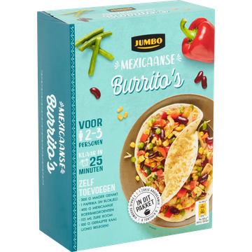 Jumbo Burrito's Pakket 2-3 Personen