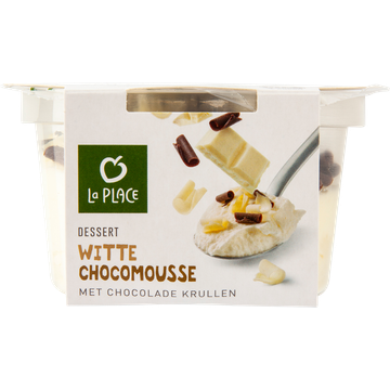 La Place Dessert Witte Chocomousse met Chocolade Krullen 75 g