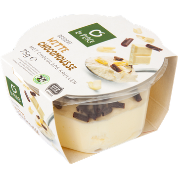 La Place Dessert Witte Chocomousse met Chocolade Krullen 75 g