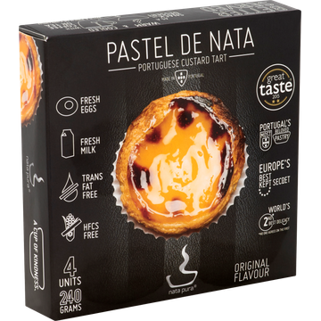 Nata Pura - Pastel de Nata - 4 Stuks 240g