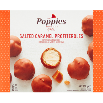 Poppies Gezouten Karamelsoesjes 12 Stuks 200 g