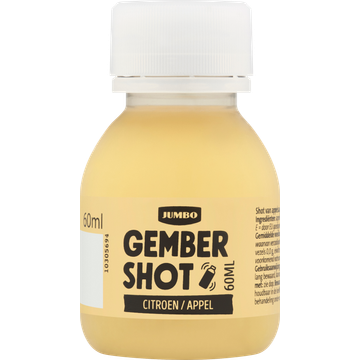 Jumbo Gember (25%) Shot Citroen / Appel 60 ML
