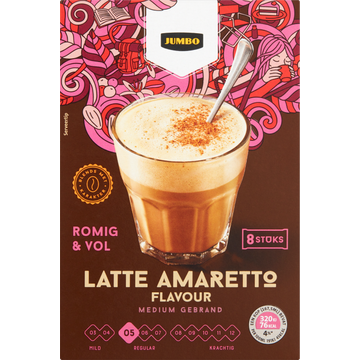 Jumbo Latte Amaretto 8 Stuks