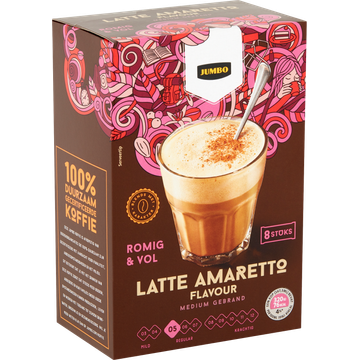 Jumbo Latte Amaretto 8 Stuks