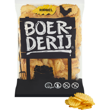 Boerderij Aardappelchips Ribbel 190 g