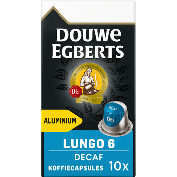 Douwe Egberts Lungo Decaf Koffiecups 10 Stuks