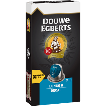 Douwe Egberts Lungo Decaf Koffiecups 10 Stuks