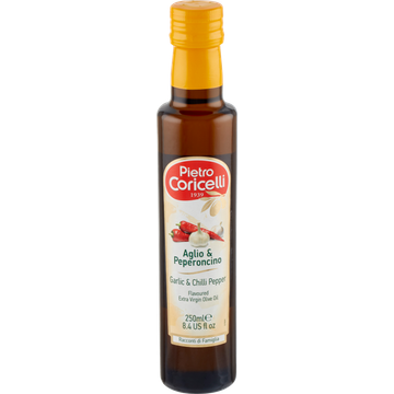 Pietro Coricelli Extra Virgine Olijfolie Knoflook & Chillipeper 250ml