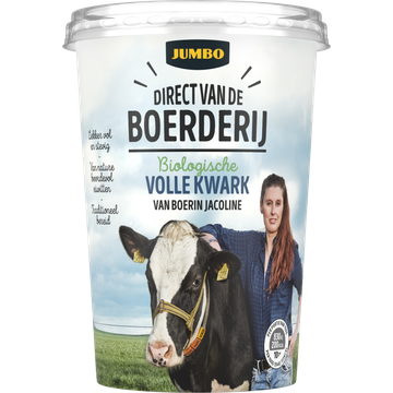 Jumbo Direct van de Boerderij Biologische Volle Kwark 450 g