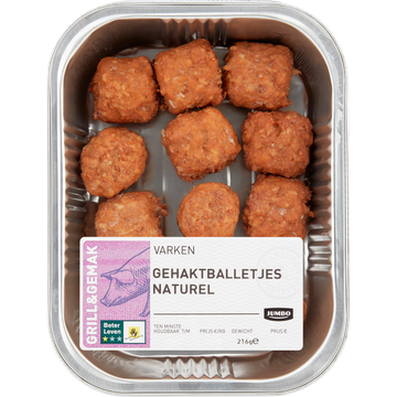 Jumbo Gehaktballetjes Naturel 216 g