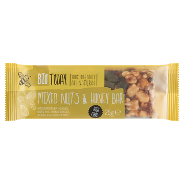 BioToday Notenmixreep Honing 25 g