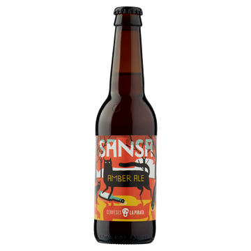 Cerveses La Pirata - Sansa Amber Ale Beer - Fles - 330ML