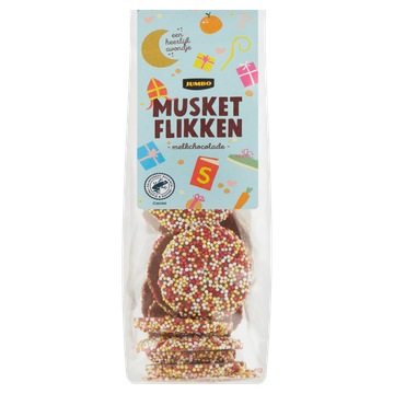 Jumbo Musket Flikken Melkchocolade 150 g