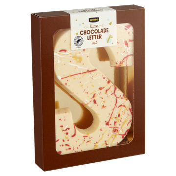 Jumbo Luxe Chocoladeletter Wit S 200 g