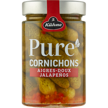 KÃ¼hne Pure Cornichons JalapeÃ±os 310 g