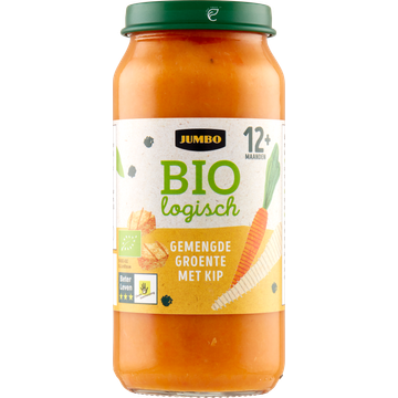 Jumbo Biologisch Gemengde Groente met Kip 12+ Maanden 250 g