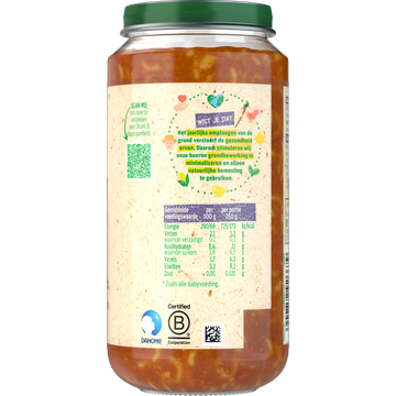 Olvarit Tomaat Kalkoen Pasta 15+ Maanden 250 g