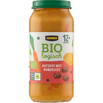 Jumbo Biologisch Hutspot met Rundvlees 12+ Maanden 250 g