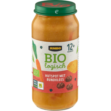 Jumbo Biologisch Hutspot met Rundvlees 12+ Maanden 250 g