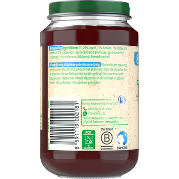Olvarit Appel Banaan Bosbes 8+ Maanden 200 g