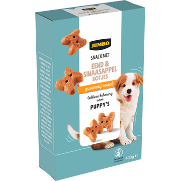 Jumbo Snack met Eend & Sinaasappel Botjes 400 g