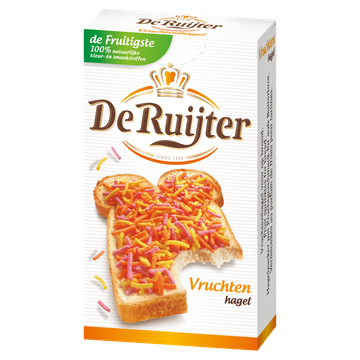 De Ruijter Vruchtenhagel Portieverpakking 120 x 15 g