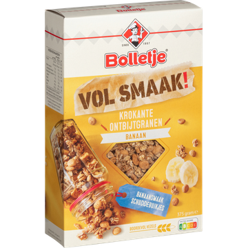Bolletje Vol Smaak! Krokante Ontbijtgranen Banaan 375 g