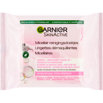 Garnier SkinActive Micellair Reinigingsdoekjes 25 Stuks