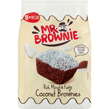 Mr. Brownie Coconut Brownies 8 Stuks 200 g
