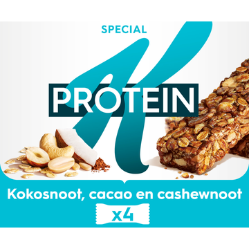 Kellogg's Special K Protein 23% Kokosnoot, Cacao en Cashewnoot 4 x 28 g