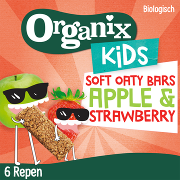 Organix Kids Bio Fruitreep Haver Appel & Aardbei