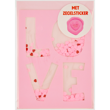 Love Kaart met Zegelsticker