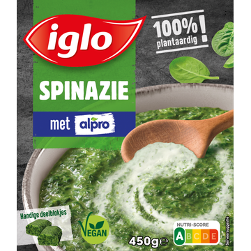 Iglo Spinazie met Alpro 450 g